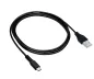 Preview: USB type C to A charging cable, USB type C to A plug, 5V, 3A, OD: 3.5mm, black, DINIC polybag, 1m